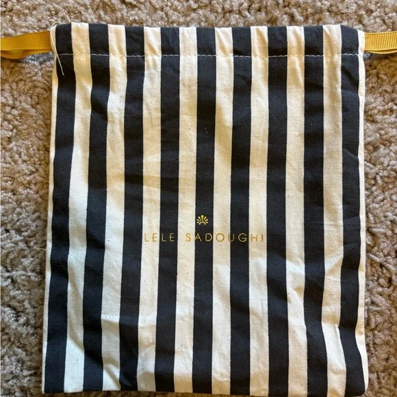 Lele Sadoughi Peach and White Floral Headband - Picture 2 of 2